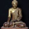 Burmese Wooden Seated Buddha